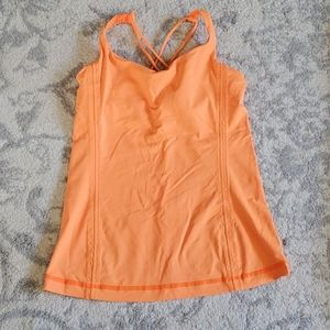 Lululemon orange tank top